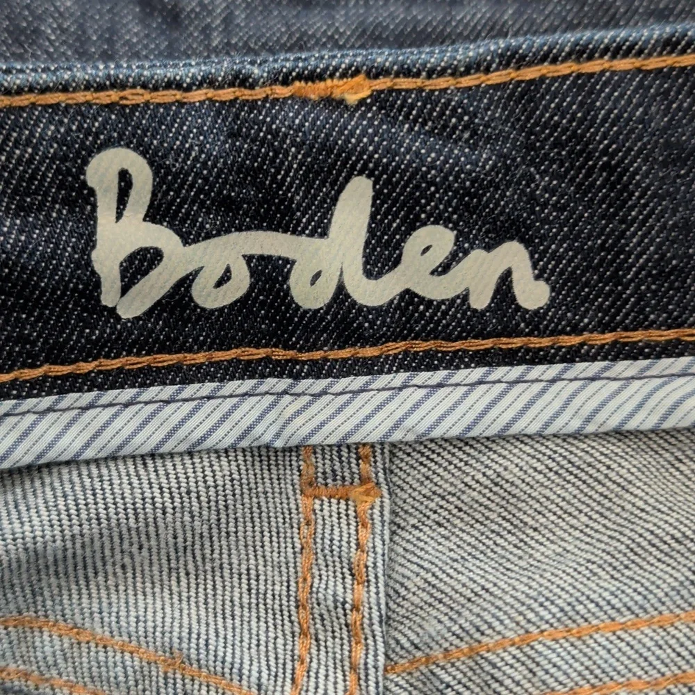 New BODEN Dark Blue Wash Slim Straight Leg Jean 2R / 2 Regular 30.5" Inseam - Picture 8 of 10